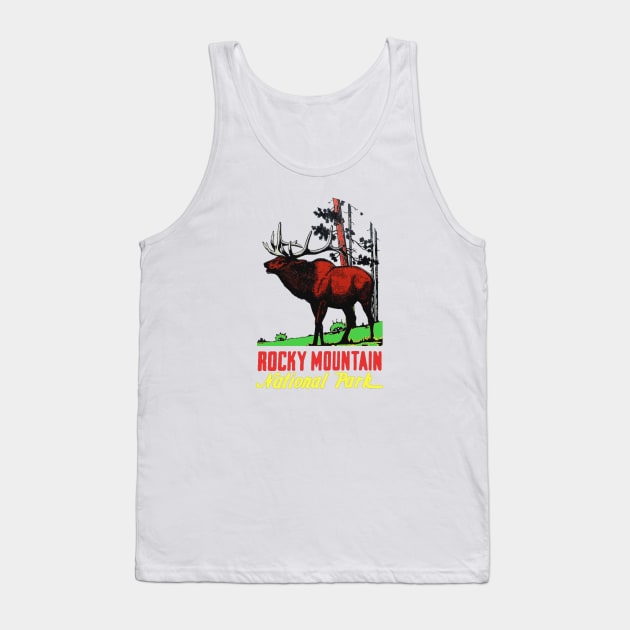 Rocky Mountain National Park Colorado Vintage Tank Top by Hilda74